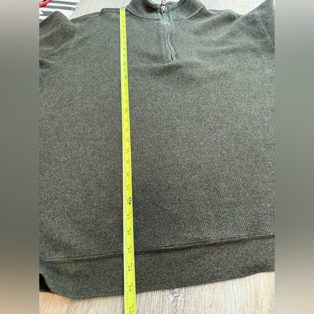 Woolrich Bromley Green Sweater Half Zip Pullover XL - Picture 9 of 12